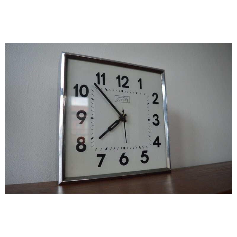 Vintage Wall Clock by Jundes - 1950s