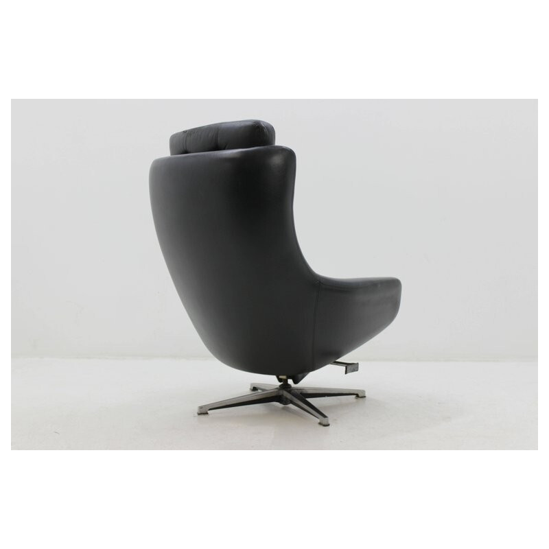 Vintage Finnish Leather Armchair by Peem Yo - 1970s