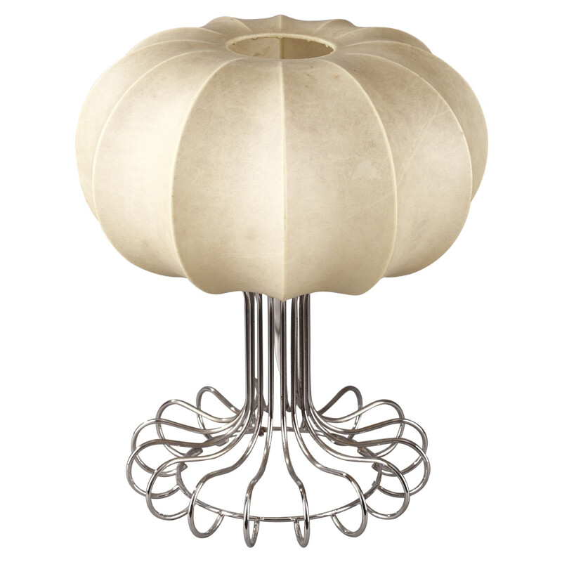 Vintage lamp in metal and membrane, Achille CASTIGLIONI - 1970s