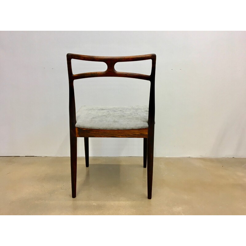 Set of 8 Danish Dining Chairs in rosewood by Johannes Andersen for Christian Linneberg - 1960s