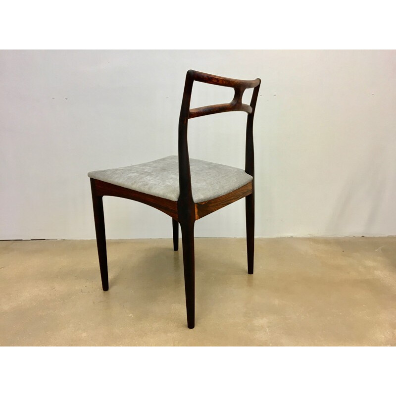 Set of 8 Danish Dining Chairs in rosewood by Johannes Andersen for Christian Linneberg - 1960s