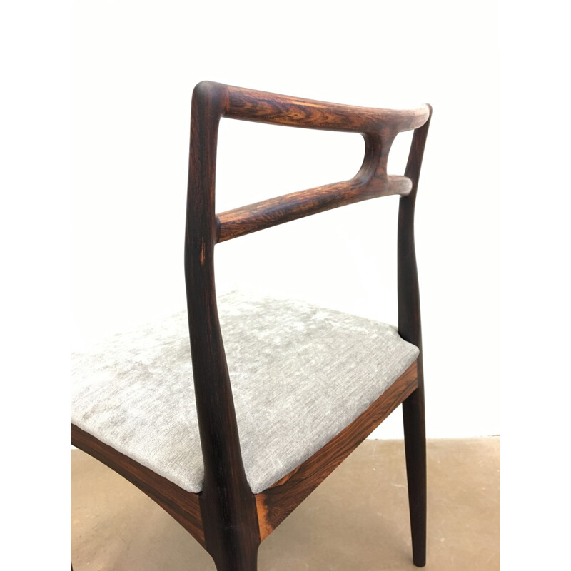 Set of 8 Danish Dining Chairs in rosewood by Johannes Andersen for Christian Linneberg - 1960s
