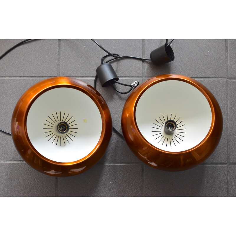 Set of 2 pendant lamps by Jo Hammerborg for Fog & Mørup Denmark - 1960s