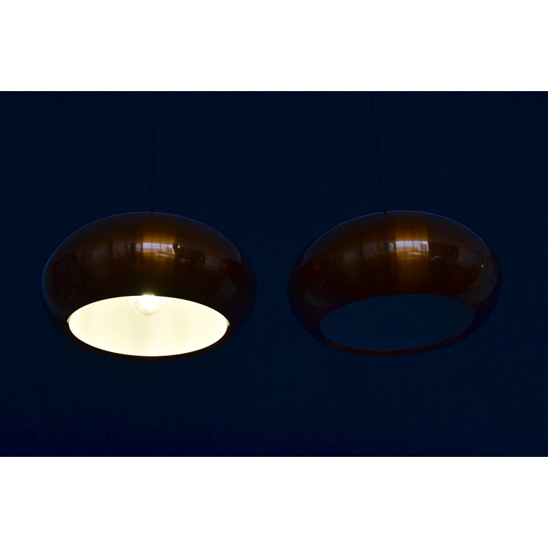 Set of 2 pendant lamps by Jo Hammerborg for Fog & Mørup Denmark - 1960s