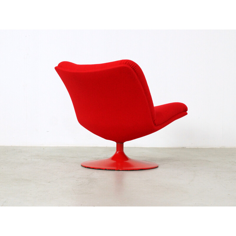 Red Lounge Chair "Model F504" by Geoffrey Harcourt for Artifort Model - 1970s