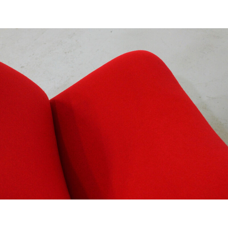 Red Lounge Chair "Model F504" by Geoffrey Harcourt for Artifort Model - 1970s