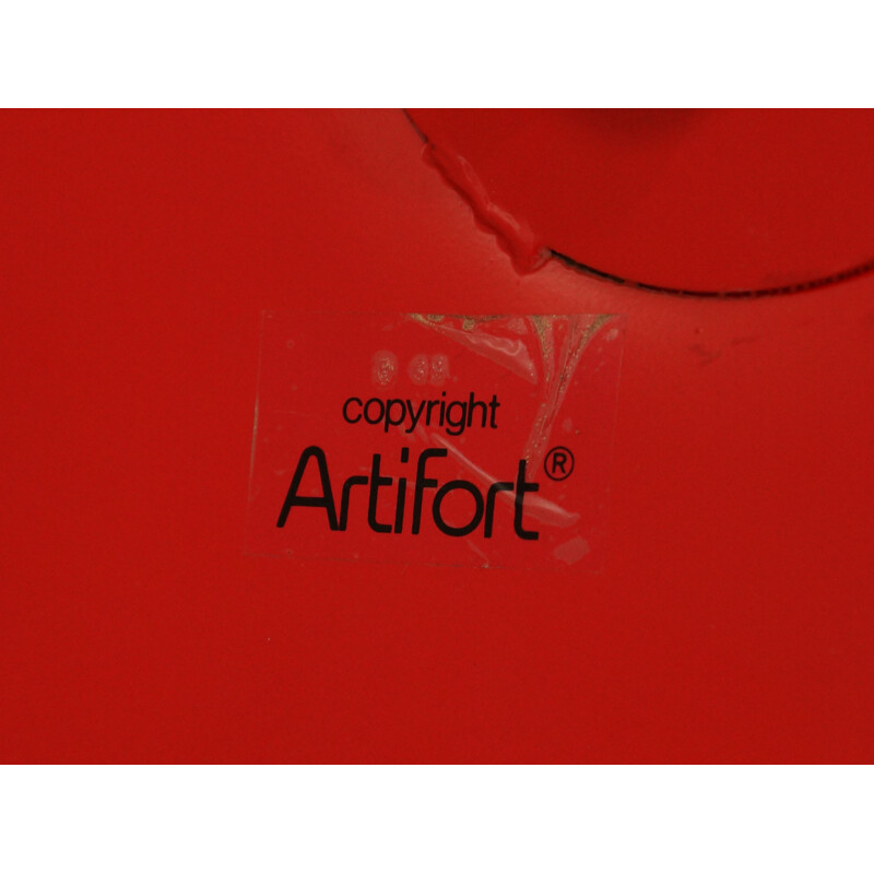 Red Lounge Chair "Model F504" by Geoffrey Harcourt for Artifort Model - 1970s