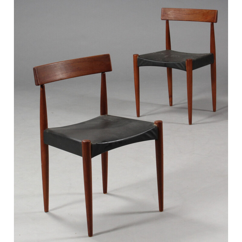 Set of 4 Dining Chairs in teak by Arne Hovmand Olsen -1960s