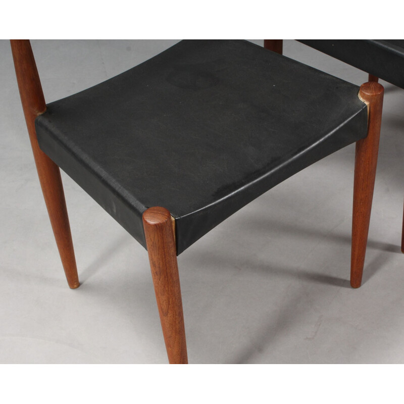 Set of 4 Dining Chairs in teak by Arne Hovmand Olsen -1960s