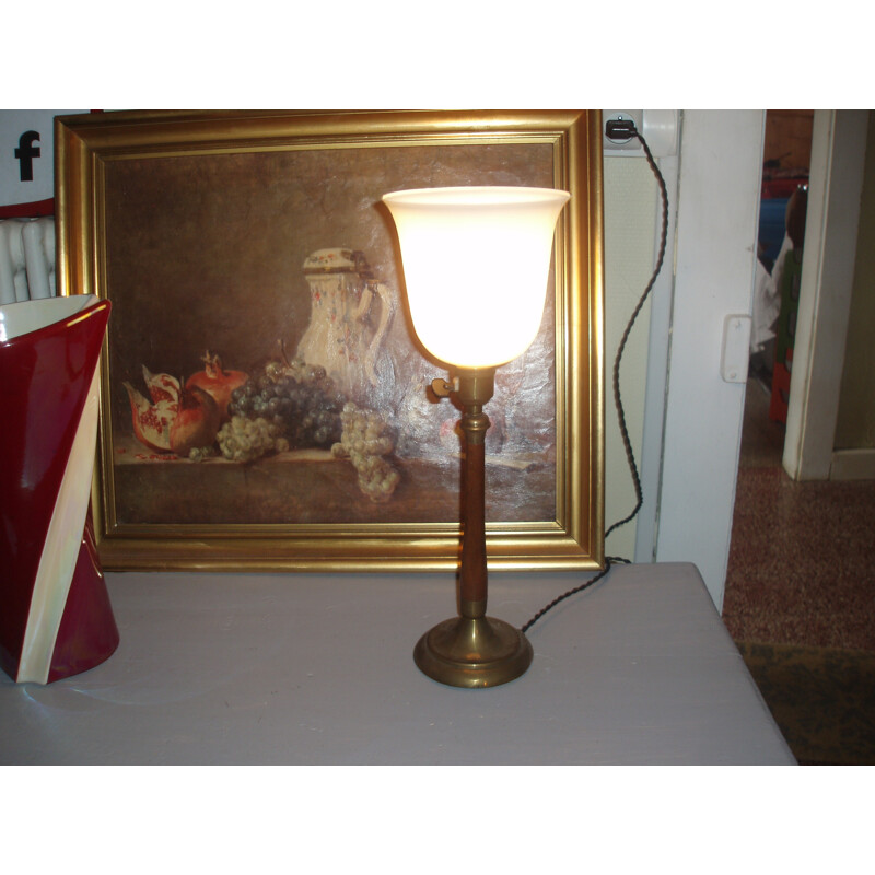 Vintage Little Brass Mazda lamp - 1940s