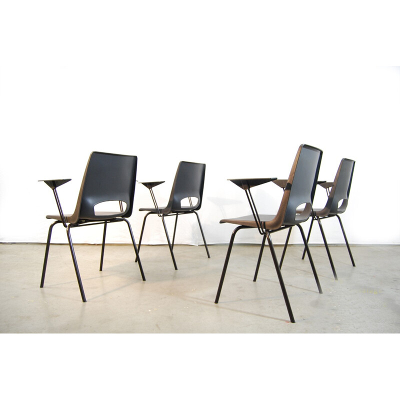 Set of 4 Industrial armchairs by Philippus Potter for Ahrend de Cirkel - 1970s