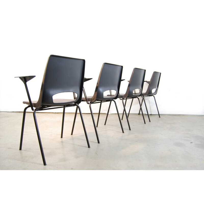 Set of 4 Industrial armchairs by Philippus Potter for Ahrend de Cirkel - 1970s