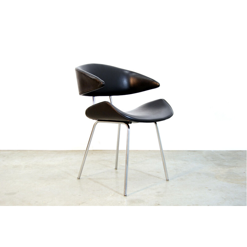 Dutch Industrial Tubular Metal Chair by Rob Parry - 1960s