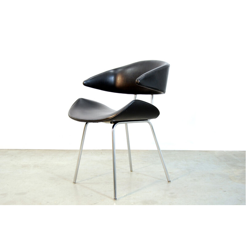 Dutch Industrial Tubular Metal Chair by Rob Parry - 1960s