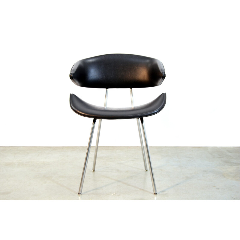 Dutch Industrial Tubular Metal Chair by Rob Parry - 1960s