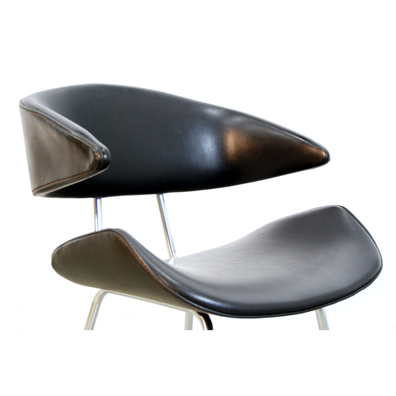 Chaise Industrielle en Métal Tubulaire par Rob Parry - 1960