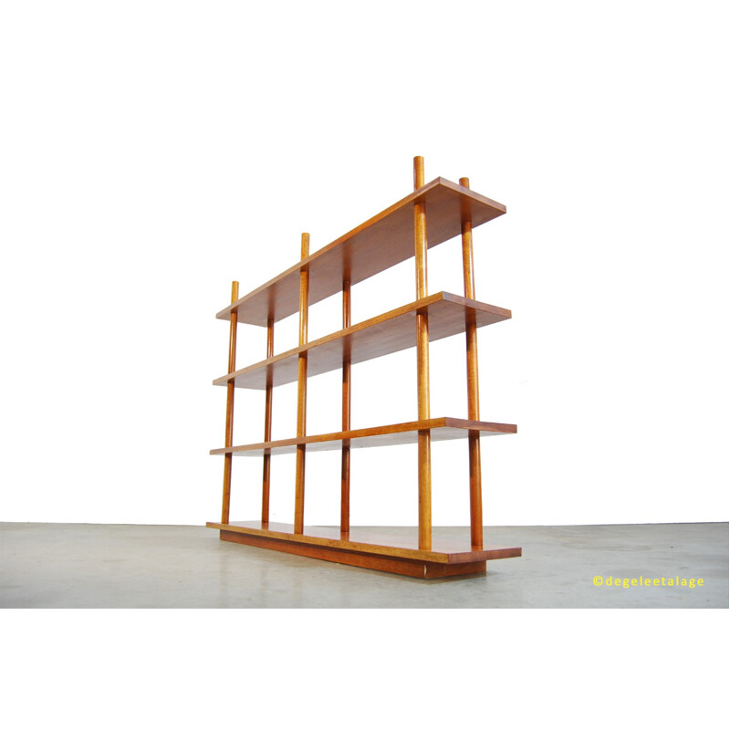 Vintage Solid Wooden Bookshelf - 1960s 