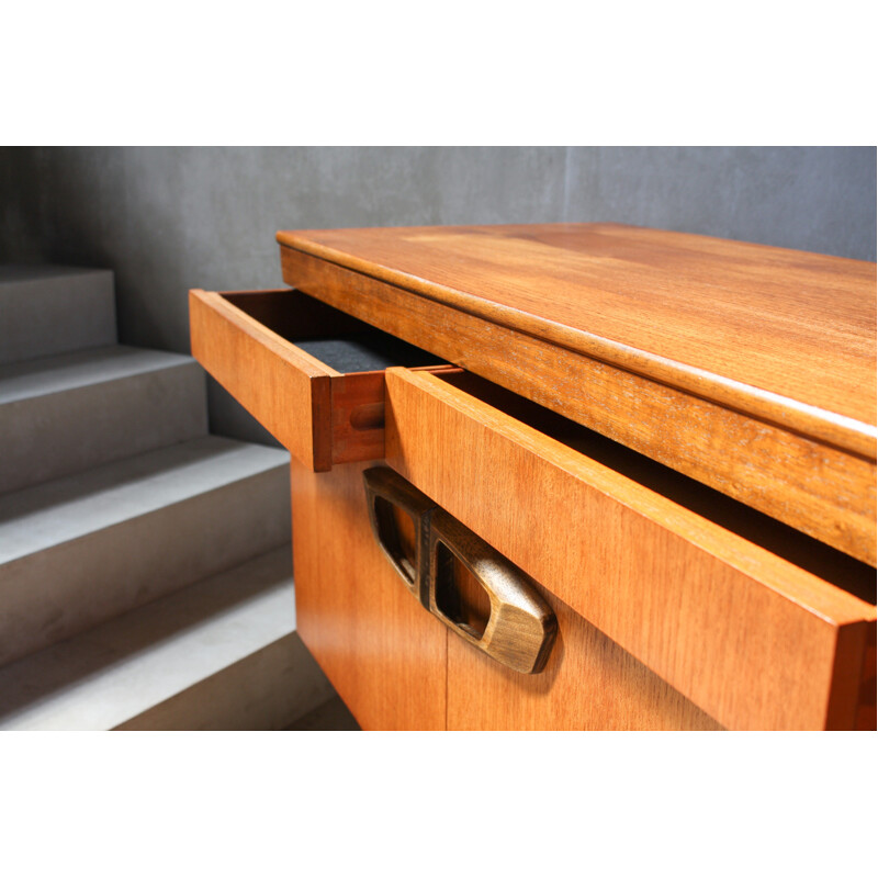 Vintage British Teak Sideboard - 1960s