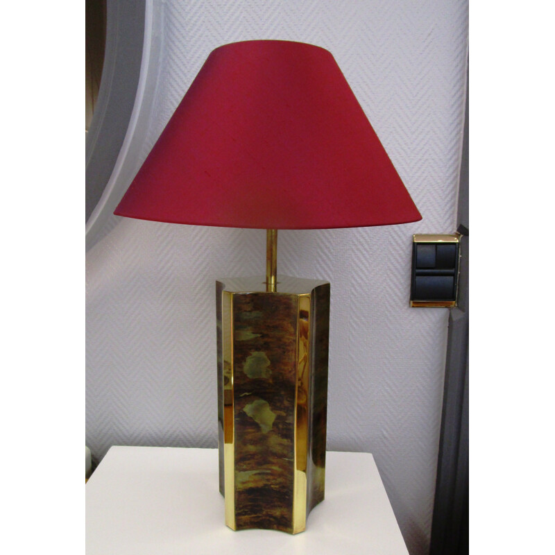 Lampe de table en laiton vintage par Baguès Paris - 1980
