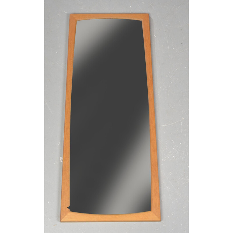 Vintage Mirror with oak frame - 1960s