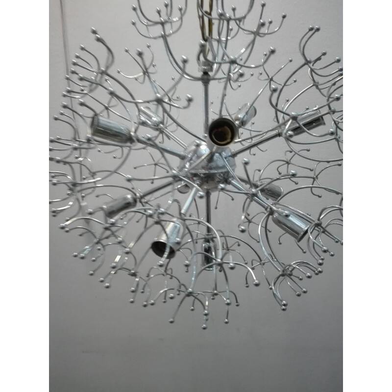 Lustre sputnik à 11 lumières vintage  par Gaetano Sciolari, 1960