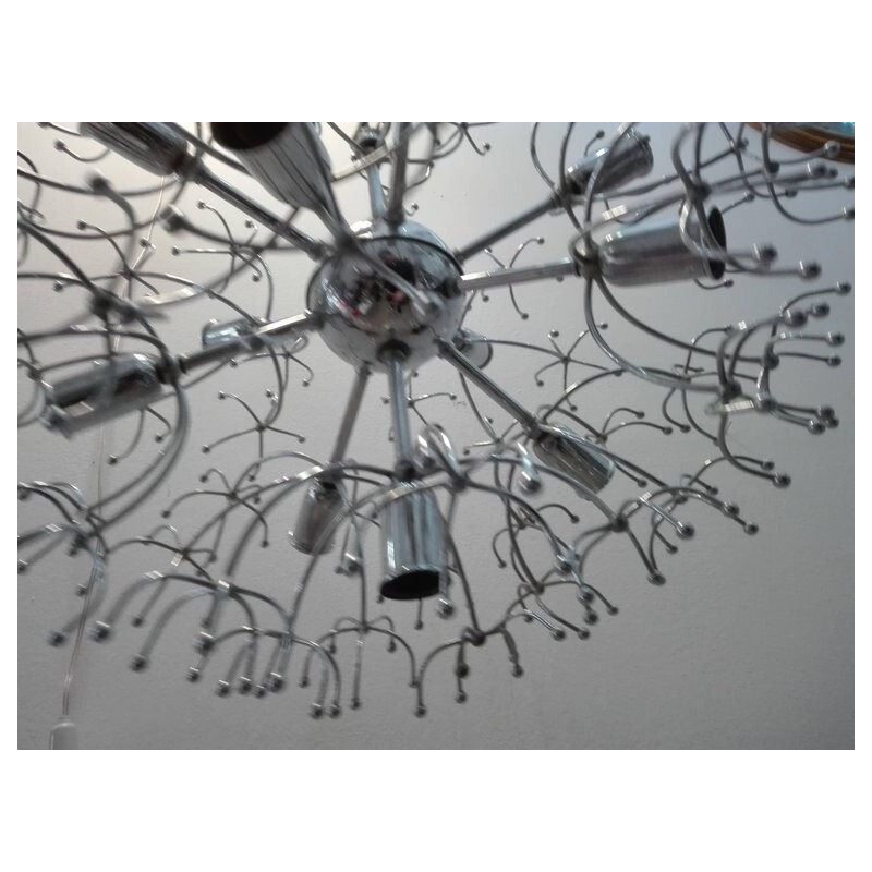 Vintage 11-light sputnik chandelier by Gaetano Sciolari, 1960