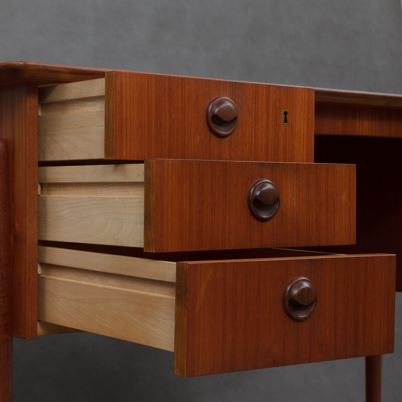 Danish vintage teak desk - 1960s