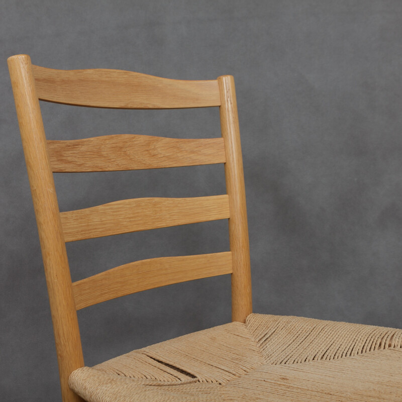 Set of 6 oak chairs by Kaare Klint - 1980s