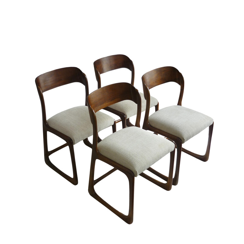 Set of 4 vintage Baumann chairs - 1960s