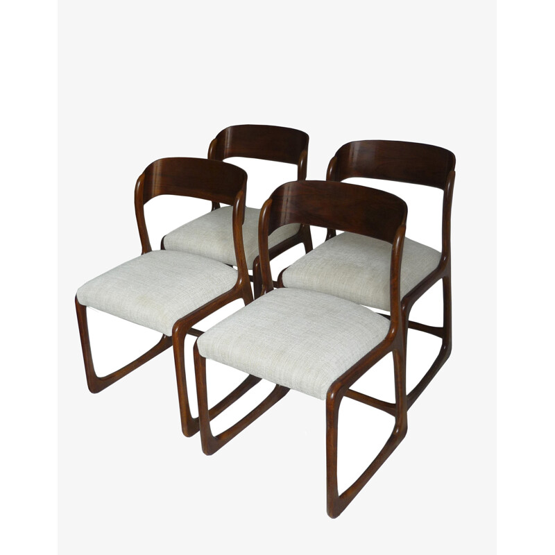 Set of 4 vintage Baumann chairs - 1960s