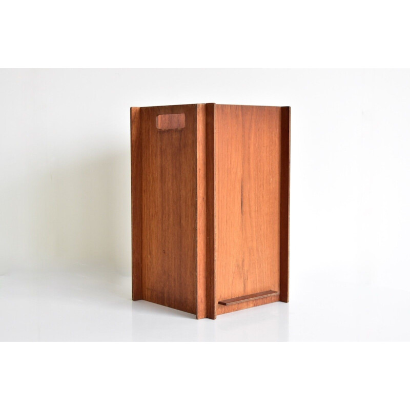 Vintage Wastepaper basket in teak - 1960s