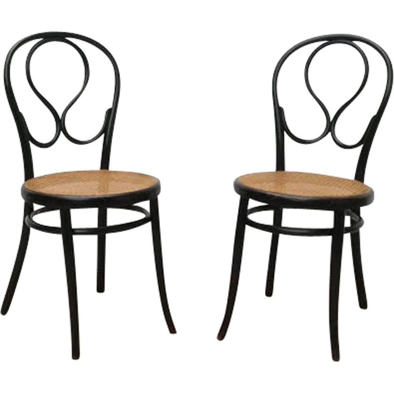 Pair of vintage Omega chairs for Thonet - 1930s