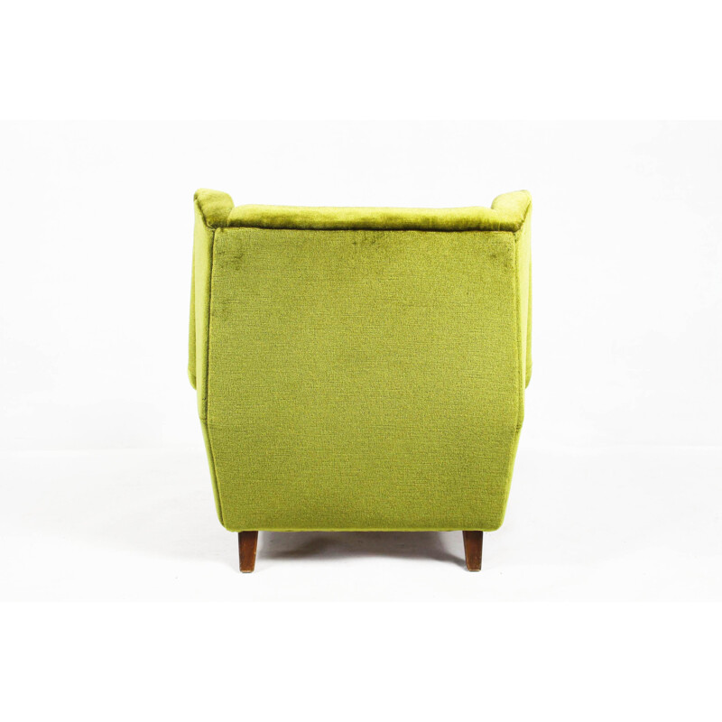 Vintage Velour Armchair - 1970s