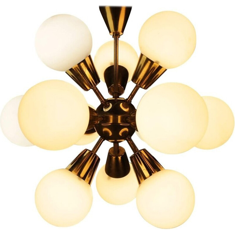 Vintage Sputnik Chandelier by Kamenický Šenov - 1970s