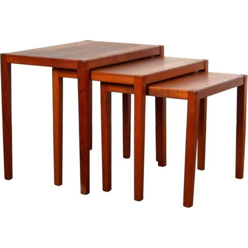 Vintage Nesting Tables by Sika Mobler, Denmark - 1960s