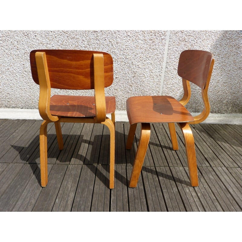 Mid century modern desk and two children’s chairs - 1950s