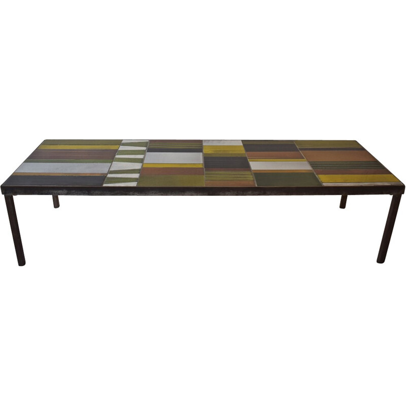 Vintage "Geometrical" coffee table by Roger Capron - 1960s