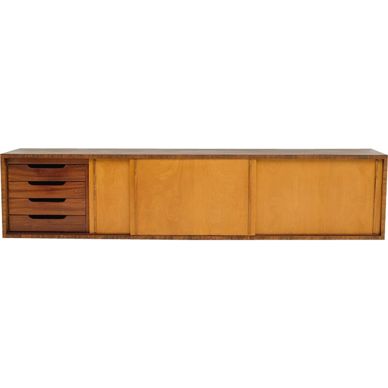 Vintage wood sideboard by Lucien Engels - 1960s