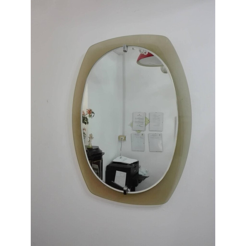 Vintage Beveled Mirror from Veca, Italy - 1960s