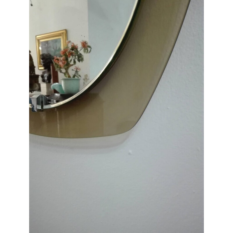 Vintage Beveled Mirror from Veca, Italy - 1960s