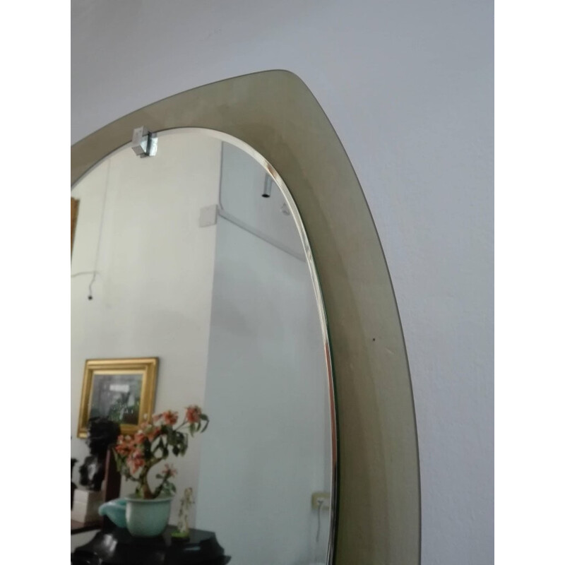 Vintage Beveled Mirror from Veca, Italy - 1960s