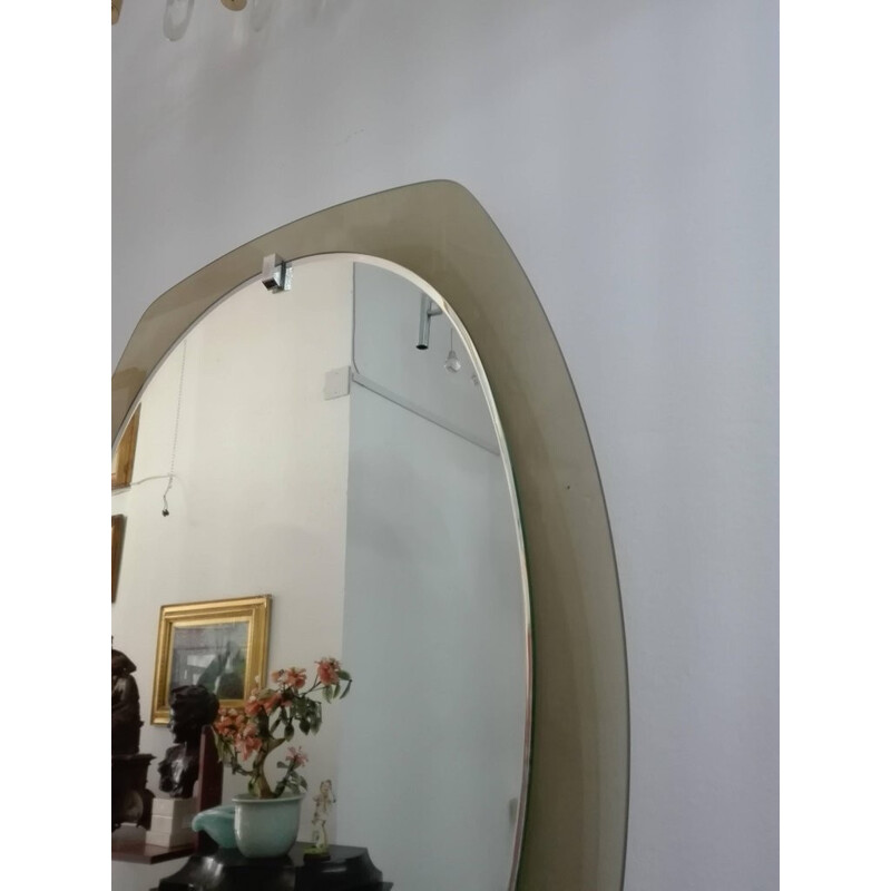 Vintage Beveled Mirror from Veca, Italy - 1960s