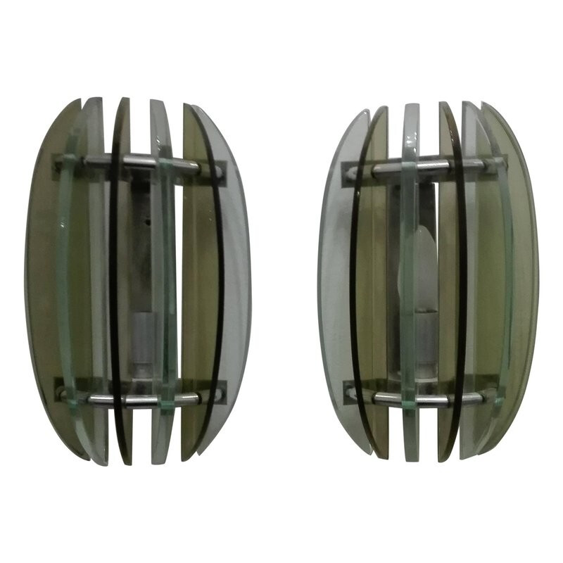 Pair of vintage Wall Lamps by Veca - 1960s