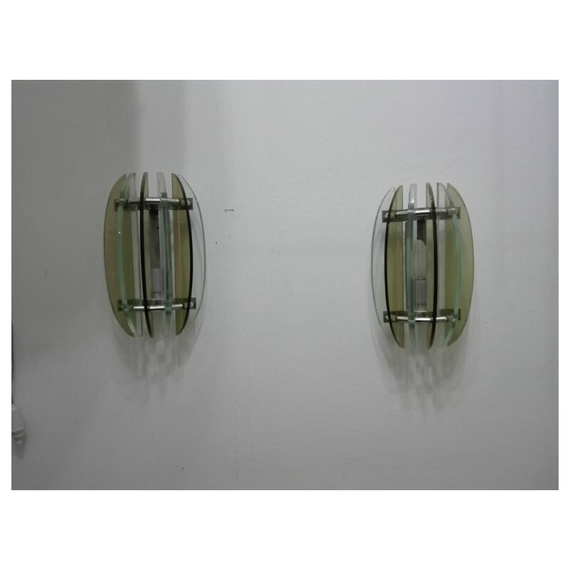 Pair of vintage Wall Lamps by Veca - 1960s