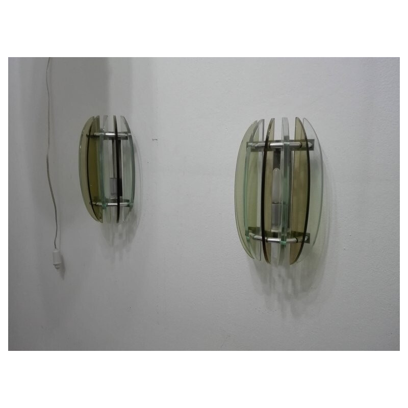 Pair of vintage Wall Lamps by Veca - 1960s