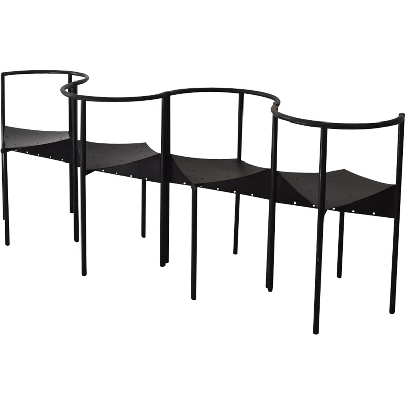 Suite de 4 Chaises "Wendy Wright" vintage par Philippe Starck pour Disdorm - 1980