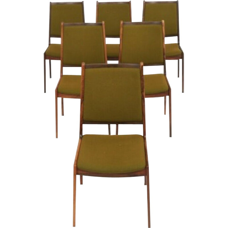 Suite de 6 chaises de salle à manger par Johannes Andersen - 1960