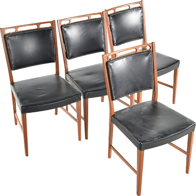 Suite de 6 Chaises vintage "Futura" par David Rosén -1960