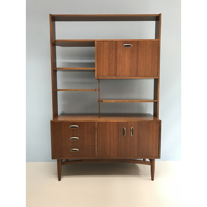 Vintage room divider wallunit in teak for G-plan - 1960s