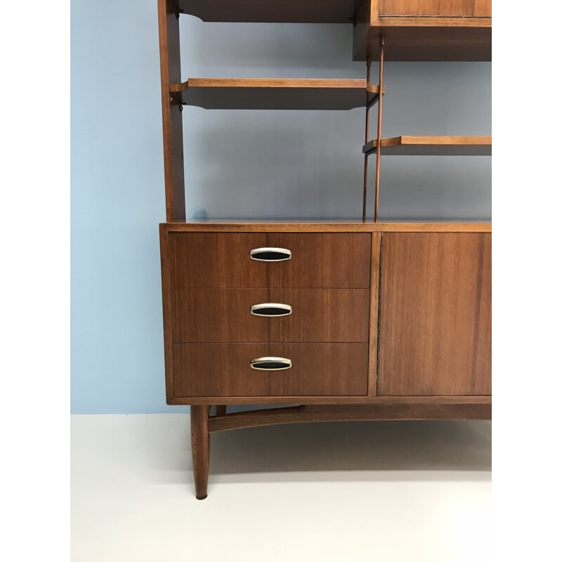 Vintage room divider wallunit in teak for G-plan - 1960s